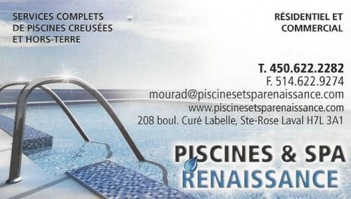 Piscines & Spa Renaissance à Laval